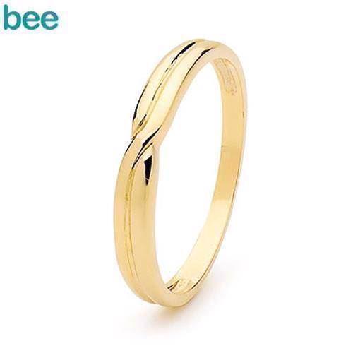 Image of Bee Jewelry Eva Gold Wedder 9 kt guld Fingerring blank, model 45336